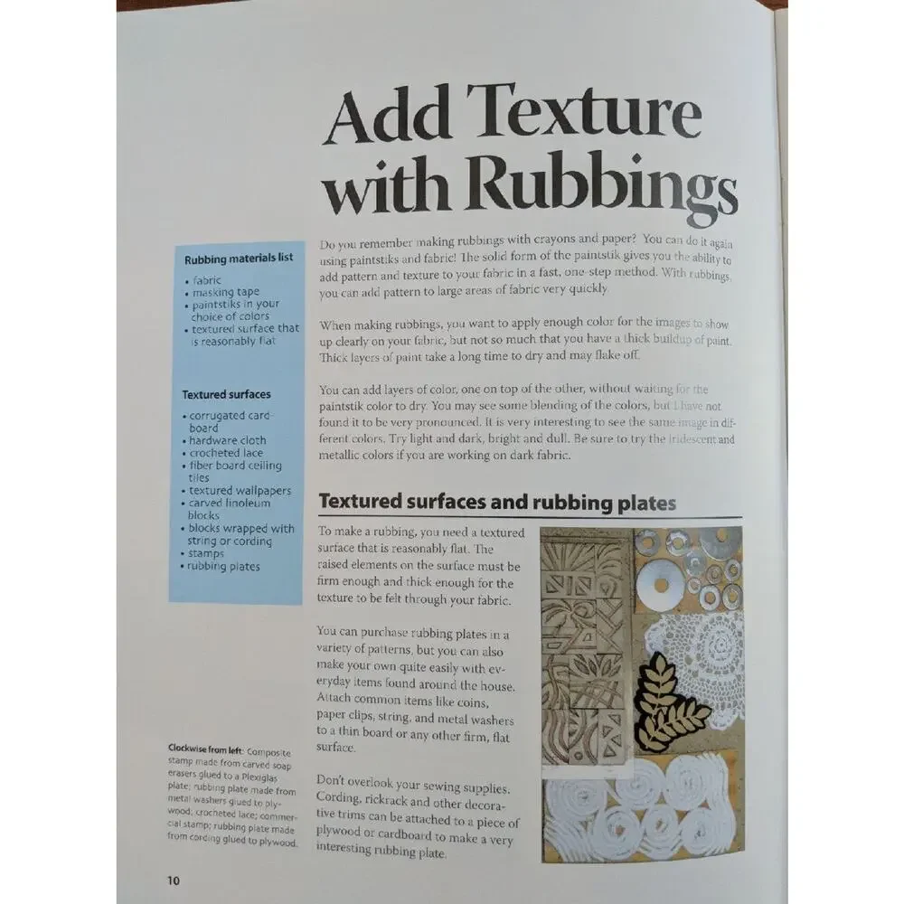 Paintstiks on Fabric Techniques Book